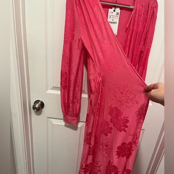 NWT ZARA Floral Maxi Dress Size S - Picture 5 of 12